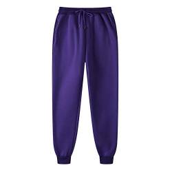 Jogginghose Herren – Baumwolle Sporthose mit Reißverschlusstaschen Lang, Freizeithose Trainingshose, Sport Hosen Männer, Sweatpants Jogger, Laufhose Baumwoll Sporthose Funktionshose Trainingshose von pvucpot