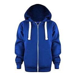 Kinder Jungen Zip Up Hoodie Sweatjacke Kapuzenjacke Kapuzenpullover Langarm Pullover Hoody Sweatshirt mit Reißverschluss Kinder Kapuzenjacke Hoodie Kapuzen Sweaterjacke Pullover Jungen und Mädchen von pvucpot