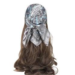 pvucpot Damen Seide Gefühl Schal Kopftücher Halstuch Frauen Elegant Business Seidentuch Taschentuch Ansatz Handgelenk Verpackungs Halstuch von pvucpot