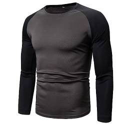 pvucpot Herren Longsleeve Rollkragenpullover Regular Fit Langarmshirts Rollkragen Pullover Baumwolle Sweatshirt Unterzieh Elastisch Einfarbig Lässige von pvucpot