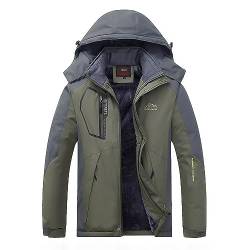 pvucpot Herren Regenjacke - wasserdichte, atmunsgaktive Outdoorjacke - Wassersäule: 20.000 mm Softshelljacke Funktionsjacke Fahrradjacke mit 3M Reflektoren Regenjacke von pvucpot