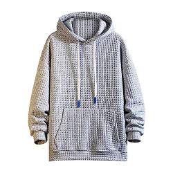 pvucpot Sweatshirt Herren Brusttasche Männer Herbst Und Winter Sport Casual Hoodie Lose Hoodie Seite Schlitz Mantel Einfarbig Hoodie Männer Befristetes Angebot Heute Langarm von pvucpot