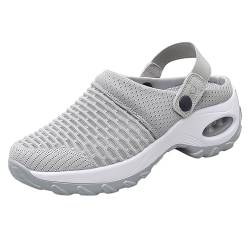 Orthopädische Schuhe Damen Air Cushion Slip On Sneakers Sandalen mit Fussbett Hausschuhe Walking Diabetic Shoes Turnschuhe Freizeit Mesh Atmungsaktiv Sportschuhe Schlupfschuhe Frauen von pxjsdwe