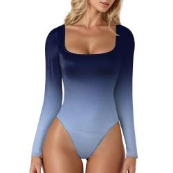 pxjsdwe Body Damen Elegant Bodysuit Women Langarm Baumwolle Schwarz Langarmbody Blusenbody Rollkragenbody Elegant V-Ausschnitt Große Größen Stringbody Body Langarm Oberteile Top von pxjsdwe