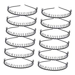 24 Stück 31 Zahn-Stirnband-Haarband, Haarschmuck, einfaches Haarband, Eisenhaar, Eisen-Stirnbänder, Damenhaar/962 von qiqiaollo