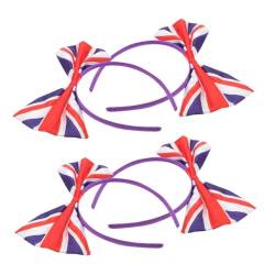 4 Stück Schleife Kopfschmuck Nationalflagge Stirnbänder Stirnband for Cosplay Stirnbänder Damen Stirnband Frauen Kopfbedeckung Haarband for Frauen UK Flagge Stirnband Haar Stirnbänder Damen Haarband/9 von qiqiaollo