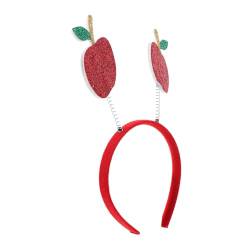 Frucht-Stirnband, Sommer-Haarschmuck, Kopfschmuck, Partydekoration, Partyzubehör, Haarschmuck, Obst/244 (Farbe: Rot, Größe: 24,00 x 22,50 x 1,50 cm) von qiqiaollo