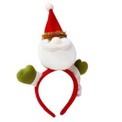 Rentiergeweih Stirnband – niedliche Rentier-Haarbänder mit Glocke, Weihnachts-Kopfbedeckung, Haarbänder, Weihnachts-Kopfschnalle, Weihnachts-Haarschmuck für Partygeschenke, Urlaubskleid-Kostüm von qiyifang