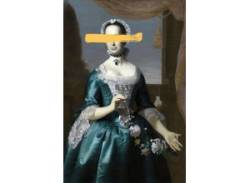 Acrylglasbild QUEENCE "Frau" Bilder Gr. B/H/T: 100 cm x 150 cm x 2,4 cm, gelb Acrylglasbilder von queence