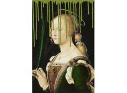 Acrylglasbild QUEENCE "Frau" Bilder Gr. B/H/T: 100 cm x 150 cm x 2,4 cm, grün Acrylglasbilder von queence