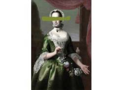 Acrylglasbild QUEENCE "Frau" Bilder Gr. B/H/T: 100 cm x 150 cm x 2,4 cm, grün Acrylglasbilder von queence