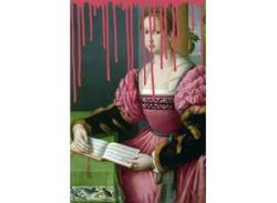 Acrylglasbild QUEENCE "Frau mit Buch" Bilder Gr. B/H/T: 100 cm x 150 cm x 2,4 cm, rosa Acrylglasbilder von queence