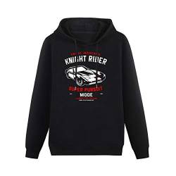 questo Men's Hoody Knight Rider Fashion Hasselhoff Baywatch 80Er Kult Siebdruck Kitt Hoodies Pullover Long Sleeve Sweatshirts XL von questo