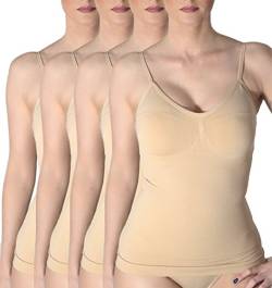 R-Dessous Slim Figur Hemd Shapwear Bauchweg Mieder Lif BH Hemdchen ,4 Beige,Herstellergroesse 4XL/5XL (4XL/5XL) von r-dessous