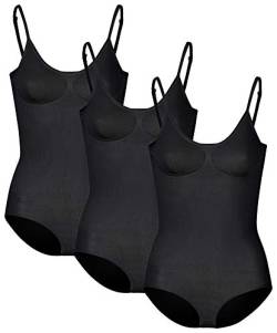 r-dessous 1-3 Stück Damen Shapewear Body figurformend nahtlose Mikrofaser Unterwäsche Groesse: L/XL von r-dessous