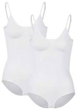 r-dessous 1-3 Stück Damen Shapewear Body figurformend nahtlose Mikrofaser Unterwäsche Groesse: XXL/XXXL von r-dessous