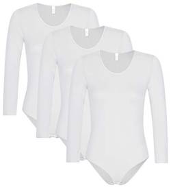 r-dessous 1-3 Stück Damen langarm Body nahtlose Mikrofaser für Sport von r-dessous