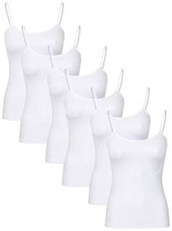 r-dessous 2-4 - 6 Damen Hemdchen Träger Unterhemd nahtlos Microfaser Groesse: L/XL von r-dessous