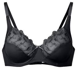 r-dessous Damen BH Vollschale mit Bügel und Spitze ungefütttert große Größen Übergrößen Unterwäsche Dessous Groesse: 85B von r-dessous