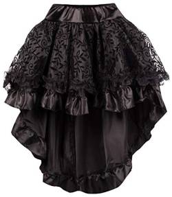 r-dessous Damen Rock schwarz Burleske Victorian Gothic Steampunk Skirt Corsage Chiffon ÃœbergröÃŸen Vintage Groesse: 2XL/4XL von r-dessous