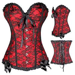 r-dessous exclusive klassische Burlesque Corsage Vollbrust mit Spitze Groesse: S von r-dessous