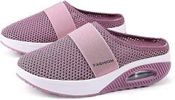 QAZW Air Cushion Slip-On Walkingschuhe Orthopädische Diabetiker Walkingschuhe Orthopädische Schuhe für Damen, atmungsaktiv, lässig, luftkissen, Slip-On Schuhe, Outdoor-Walking-Sneaker, S-38EU von QAZW