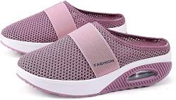 QAZW Air Cushion Slip-On Walkingschuhe Orthopädische Diabetiker Walkingschuhe Orthopädische Schuhe für Damen, atmungsaktiv, lässig, luftkissen, Slip-On Schuhe, Outdoor-Walking-Sneaker, S-40EU von QAZW