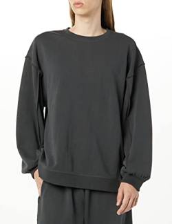 rare/self Sweatshirt für alle Geschlechter, Freiliegende Nähte Rundhalsausschnitt Frottee-Strick, Sanftes Schwarz, Größe 4 von rare/self