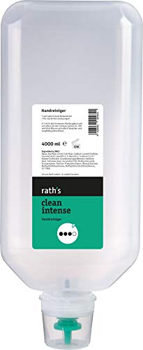 rath's clean intense - 4 Liter reibemittelhaltiger Handreiniger/Handwaschpaste für starke/grobe Verschmutzungen. Mit natürlichem Reibemittel aus Maiskolbenmehl von rath's