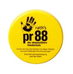 rath's pr88-100 ml-Hautschutzcreme - erleichtert das Abwaschen von öligen, fettigen und stark haftenden Verschmutzungen von rath's
