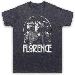 Florence Welch Triple FACE Machine XL Vintage Slate Mens T-Shirt Grey Black T-Shirts & Hemden(Large) von recognize