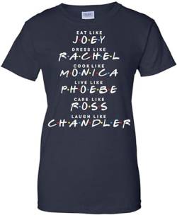 LSJD Friends Shirt Eat Like Joey, Dress Like Rachel Women T-Shirt T-Shirts & Hemden(Large) von recognize