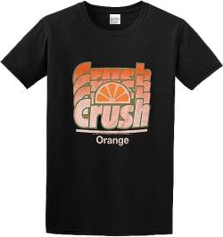 Man's Round Neck Orange Crush Crush Sports T-Shirt Black T-Shirts & Hemden(X-Large) von recognize