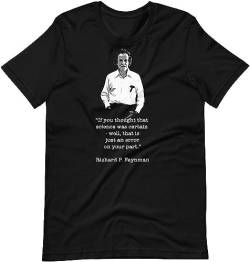 Richard Feynman Science Quote Tee Shirt Short-Sleeve Unisex T-Shirt T-Shirts & Hemden(3X-Large) von recognize