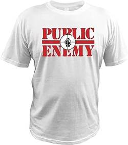 T Shirt Hip Hop Group Public Enemy Tops Clothing Al Band Sign Tees Casual Short Sleeve Loose Homme T-Shirts & Hemden(Medium) von recognize