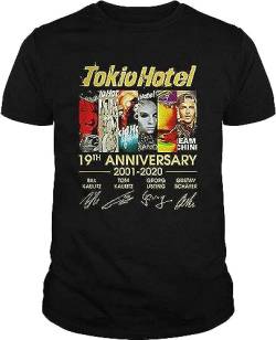 Tokio Hotel 19th Anniversary 2001 2020 Thank You for The Memories Shirt Black T-Shirts & Hemden(Small) von recognize