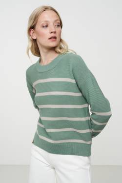 CELOSIA Gestreifter Pullover aus Bio Baumwolle, Baumwolle von recolution
