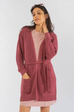 Rib Knit Cardigan aus Bio Baumwolle, Baumwolle von recolution