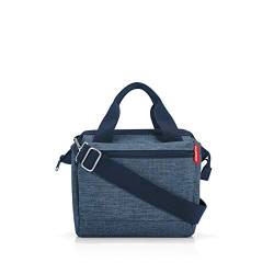 reisenthel Allrounder Cross Twist Blue Kleine Crossbody Bag mit abnehmbarem und verstellbarem Schultergurt Aus wasserabweisendem Material von reisenthel