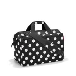 reisenthel allrounder L pocket Vielseitige Doktortasche für Reise, Arbeit und Freizeit Mit praktischer Trolley-Aufsteckfunktion, Farbe:dots white von reisenthel