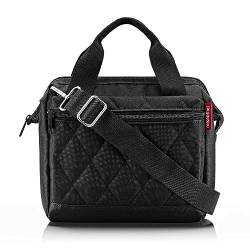 reisenthel allrounder cross rhombus black – Kleine Crossbody Bag mit abnehmbarem und verstellbarem Schultergurt – Aus wasserabweisendem Material, 22 x 24 x 13 von マインドアート