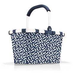 reisenthel carrybag in signature navy - Stabiler Einkaufskorb mit viel Stauraum und praktischer Innentasche - Elegantes und wasserabweisendes Design von reisenthel