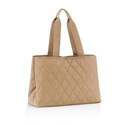 reisenthel classic shopper L rhombus ginger Geräumige Shopping Bag und edle Handtasche in einem Aus wasserabweisendem Material von reisenthel