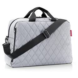reisenthel duffelbag M Rhombus Light Grey - stylische vielseitige Reisetasche - Handgepäckgröße von reisenthel