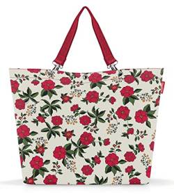 reisenthel shopper XL garden white – Geräumige Shopping Bag und edle Handtasche in einem – Aus wasserabweisendem Material von reisenthel