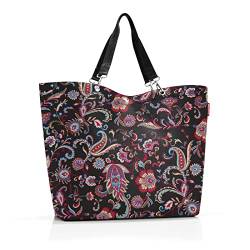 reisenthel shopper XL paisley black – Geräumige Shopping Bag und edle Handtasche in einem – Aus wasserabweisendem Material von reisenthel