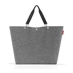 reisenthel shopper XL twist silver – Geräumige Shopping Bag und edle Handtasche in einem – Aus wasserabweisendem Material von reisenthel