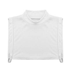 renvena Krageneinsatz Damen Blusenkragen Einsatz Fake Kragen Abnehmbare Hälfte Shirt Bluse Unterhemd Baumwolle Rollkragen Freizeitkleidung Weiß (Type A) One Size von renvena