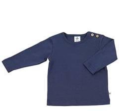 Baby Kinder Langarmshirt Bio-Baumwolle 13 Farben T-Shirt Shirt Jungen Mädchen Gr. 50/56 bis 140 (128, dunkelblau) von rescence naturel/Baby-Kinder