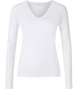 Rich & Royal Damen Langarmshirt ECOVERO Longsleeve Weiss (10) M von rich&royal